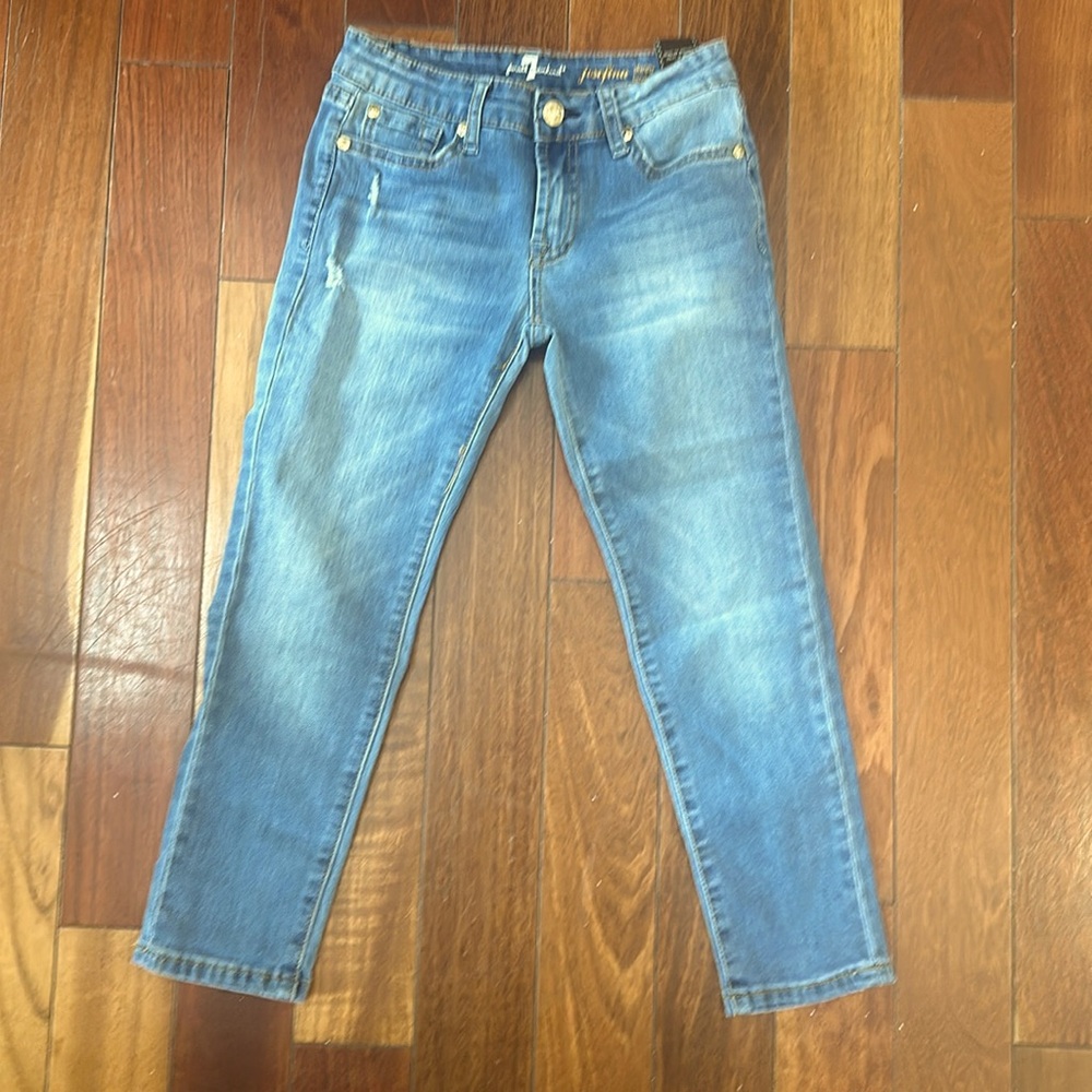 Perfect seven for all mankind distressed girl jeans